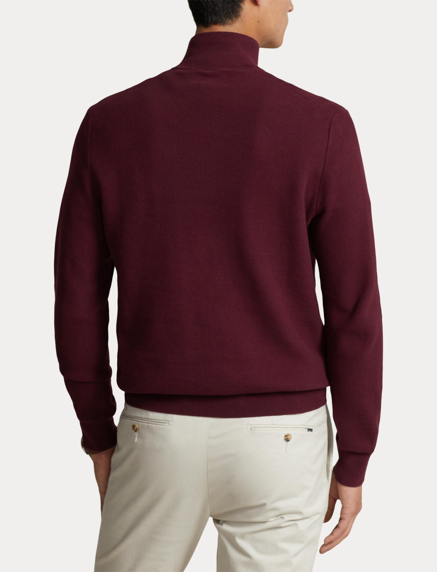 Polo Ralph Lauren Cotton 1/4 Zip Sweat Rich Ruby