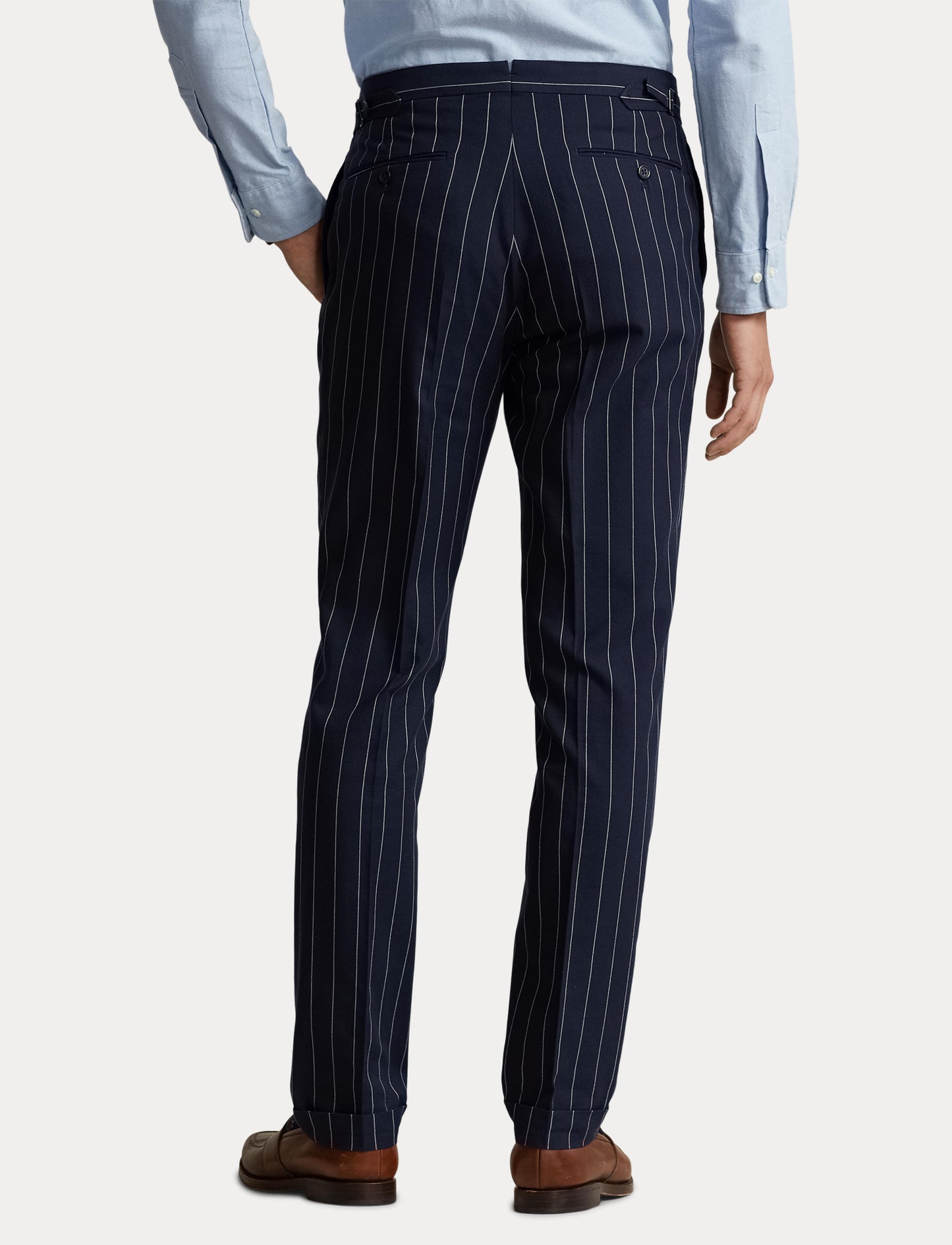 Polo Ralph Lauren Pleated Pinstripe Trouser Navy/Cream