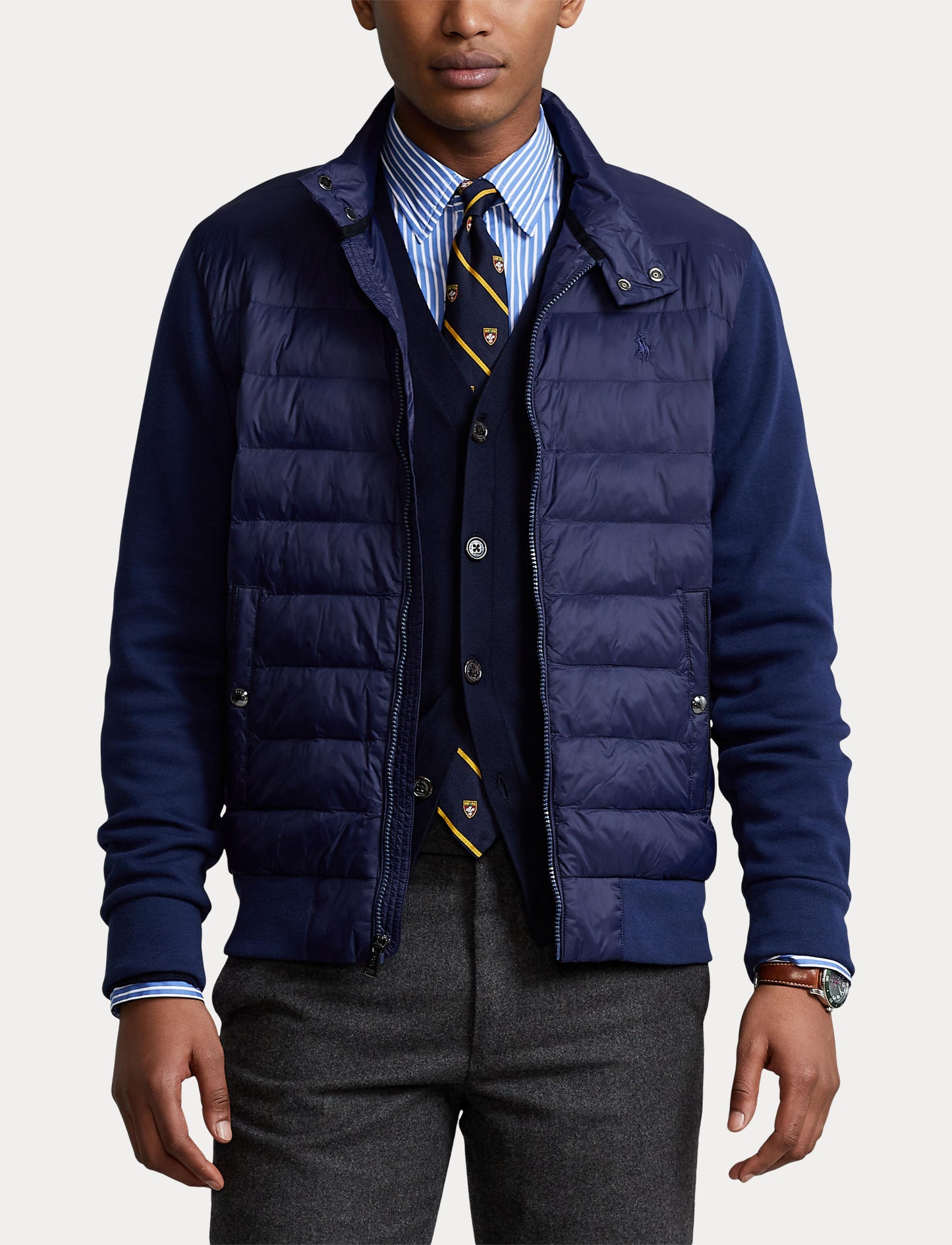 Polo Ralph Lauren LS Double Knit Jacket Newport Navy