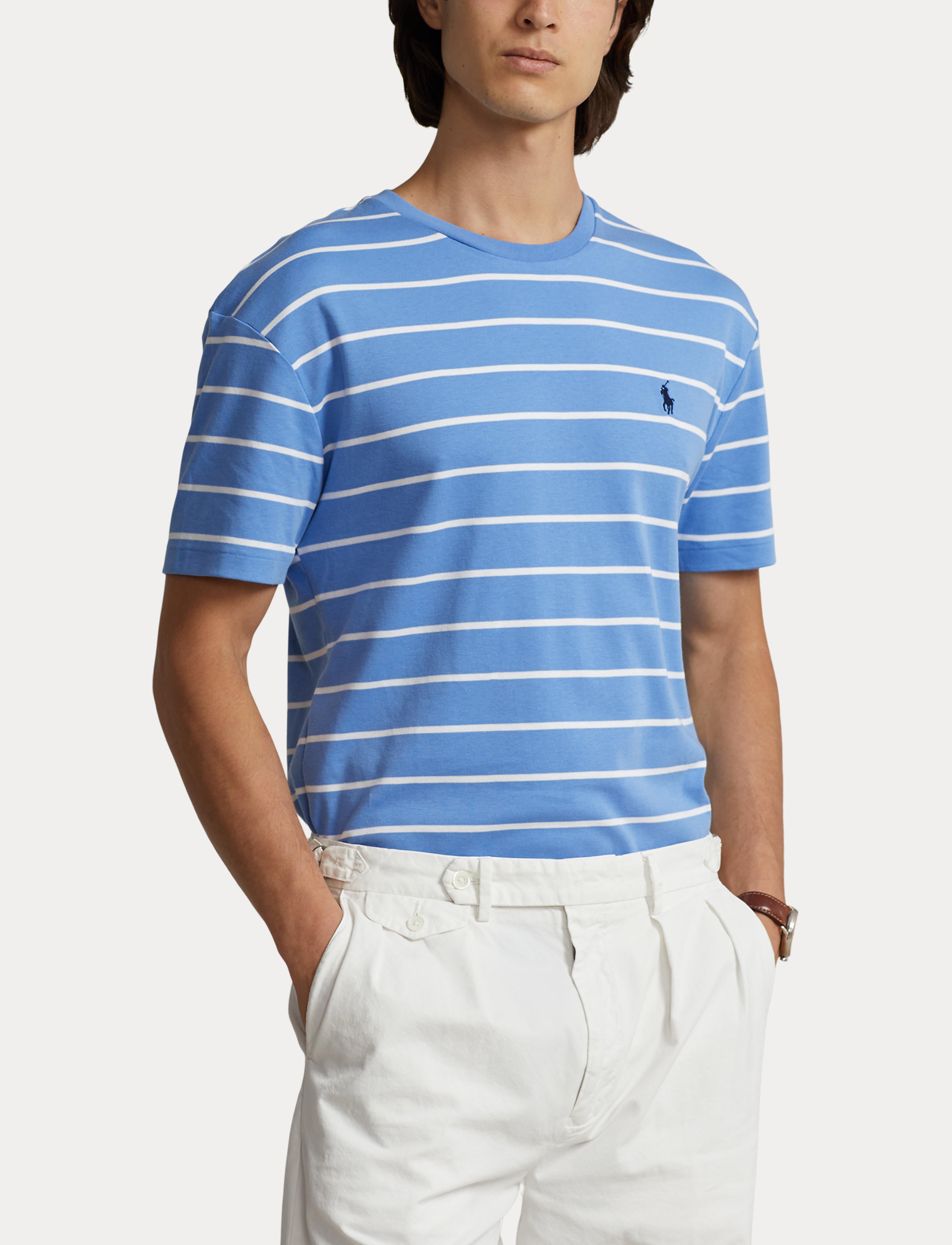 Polo Ralph Lauren Classic Fit Soft Cotton Tee Blue/Wht