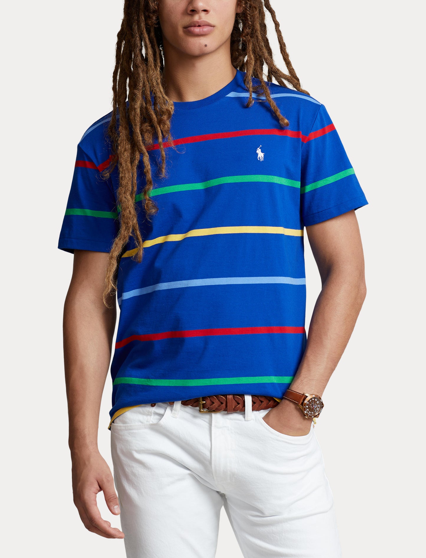 Polo Ralph Lauren Classic Fit Strp Jersey Tee Sapphire