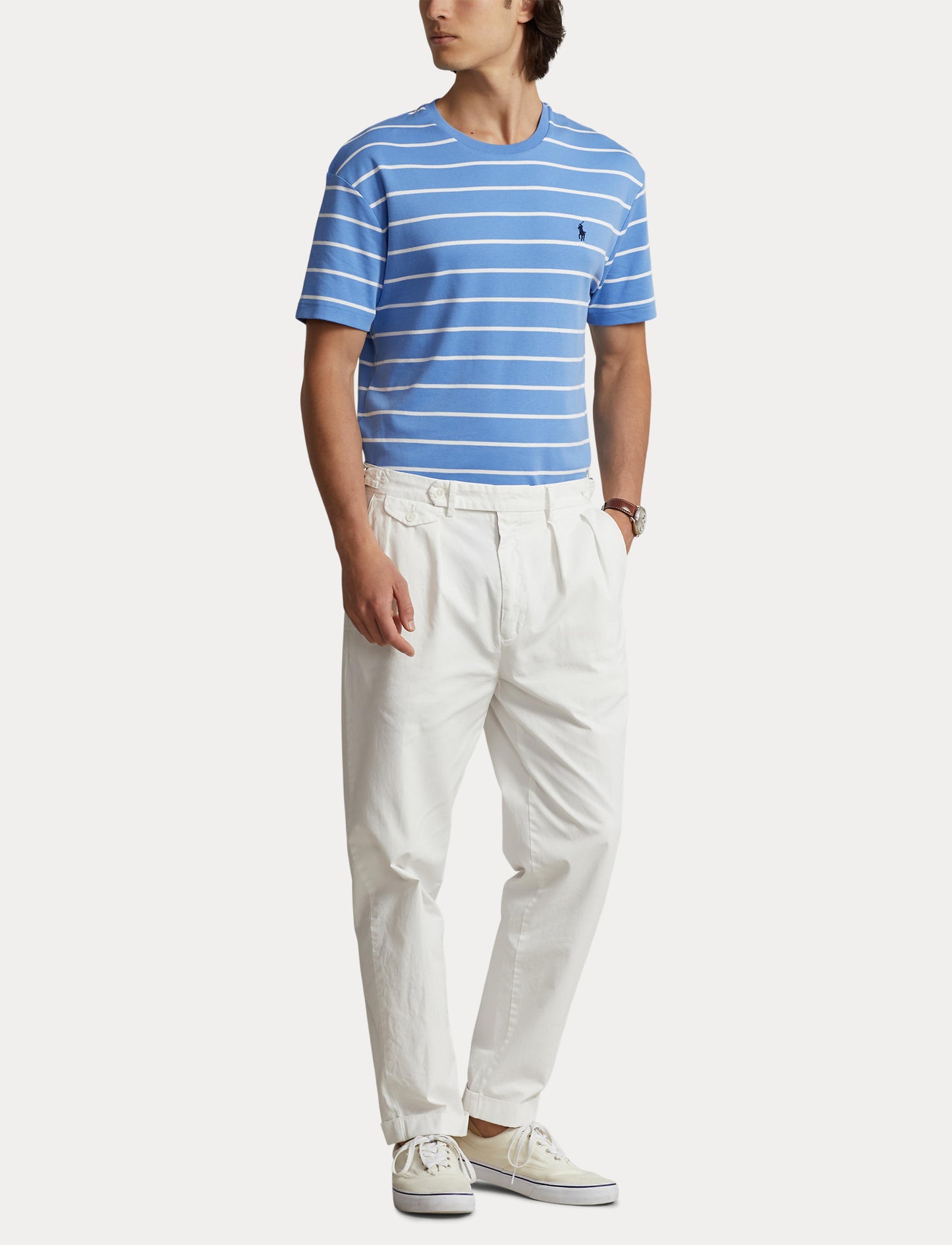 Polo Ralph Lauren Classic Fit Soft Cotton Tee Blue/Wht