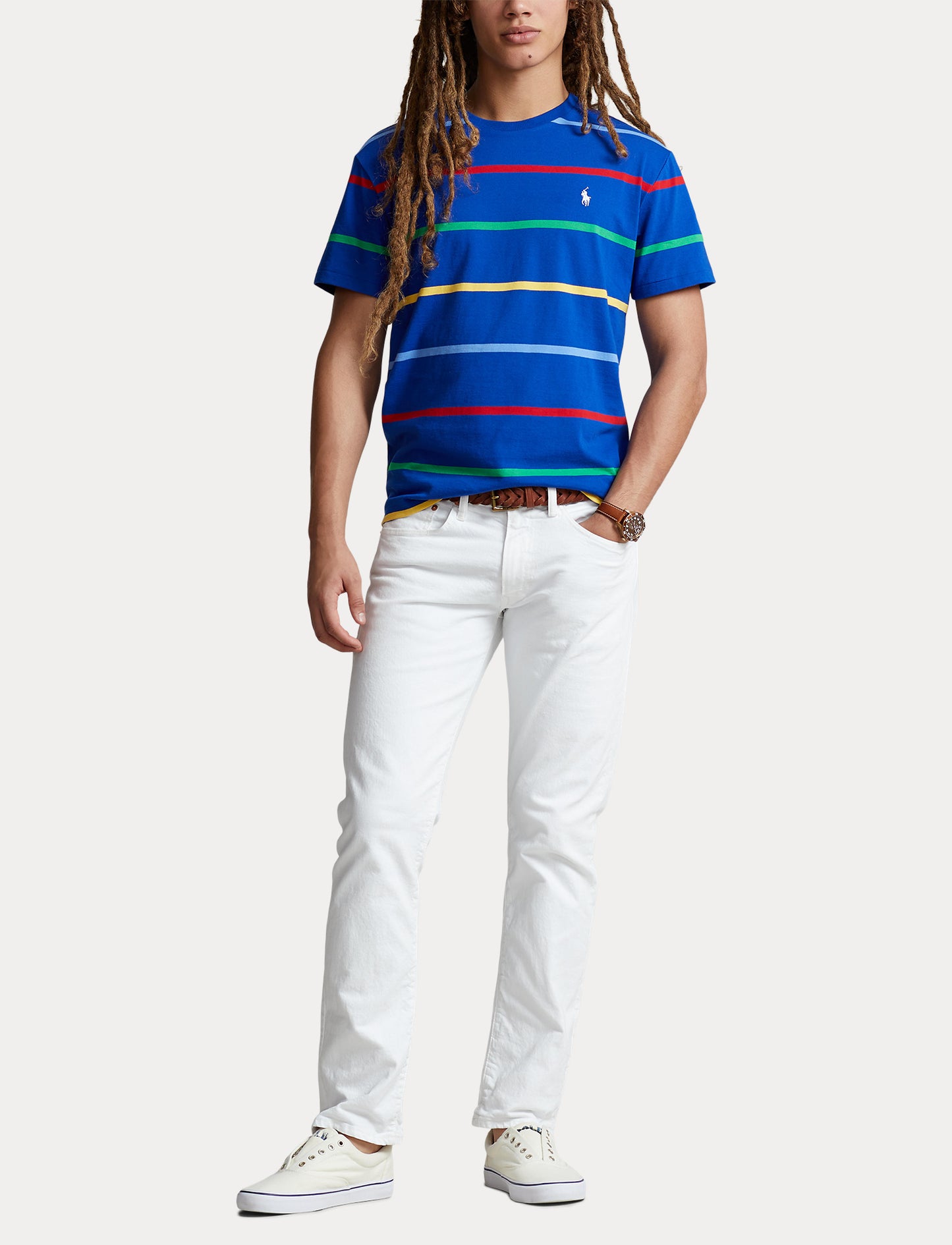 Polo Ralph Lauren Classic Fit Strp Jersey Tee Sapphire