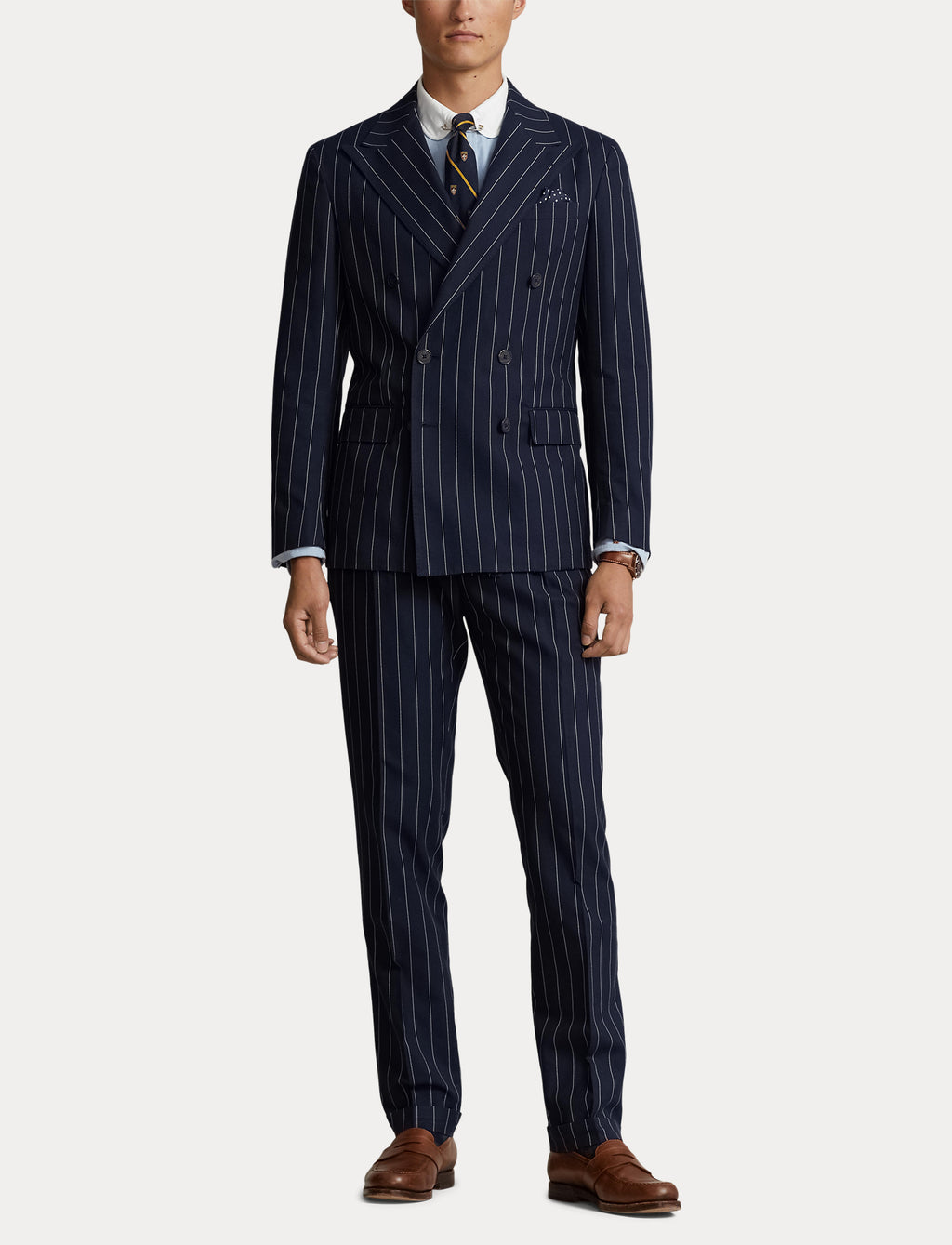 Polo Ralph Lauren Pinstripe Double Breast Jacket Navy/Cream