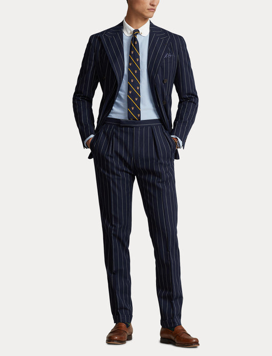 Polo Ralph Lauren Pleated Pinstripe Trouser Navy/Cream