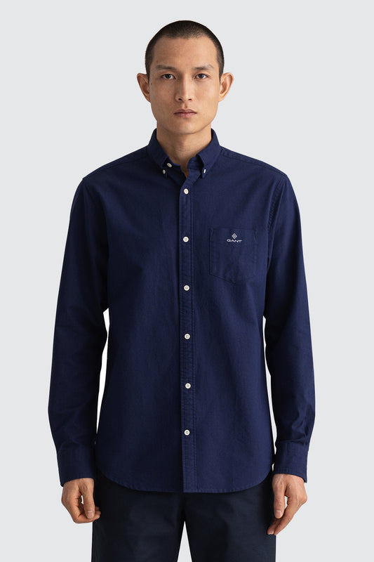 Gant Regular Oxford Shirt Evening Blue