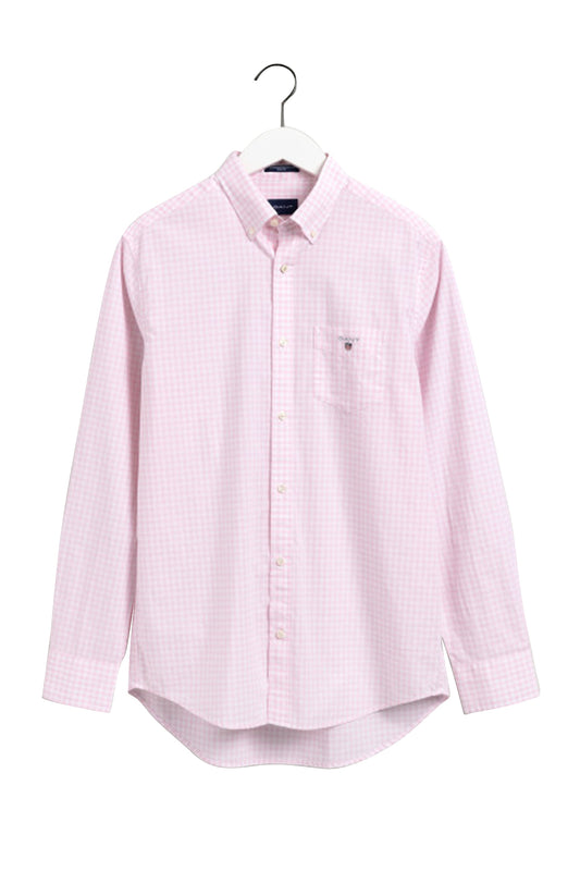 Gant Gingham Regular Fit Shirt Pink