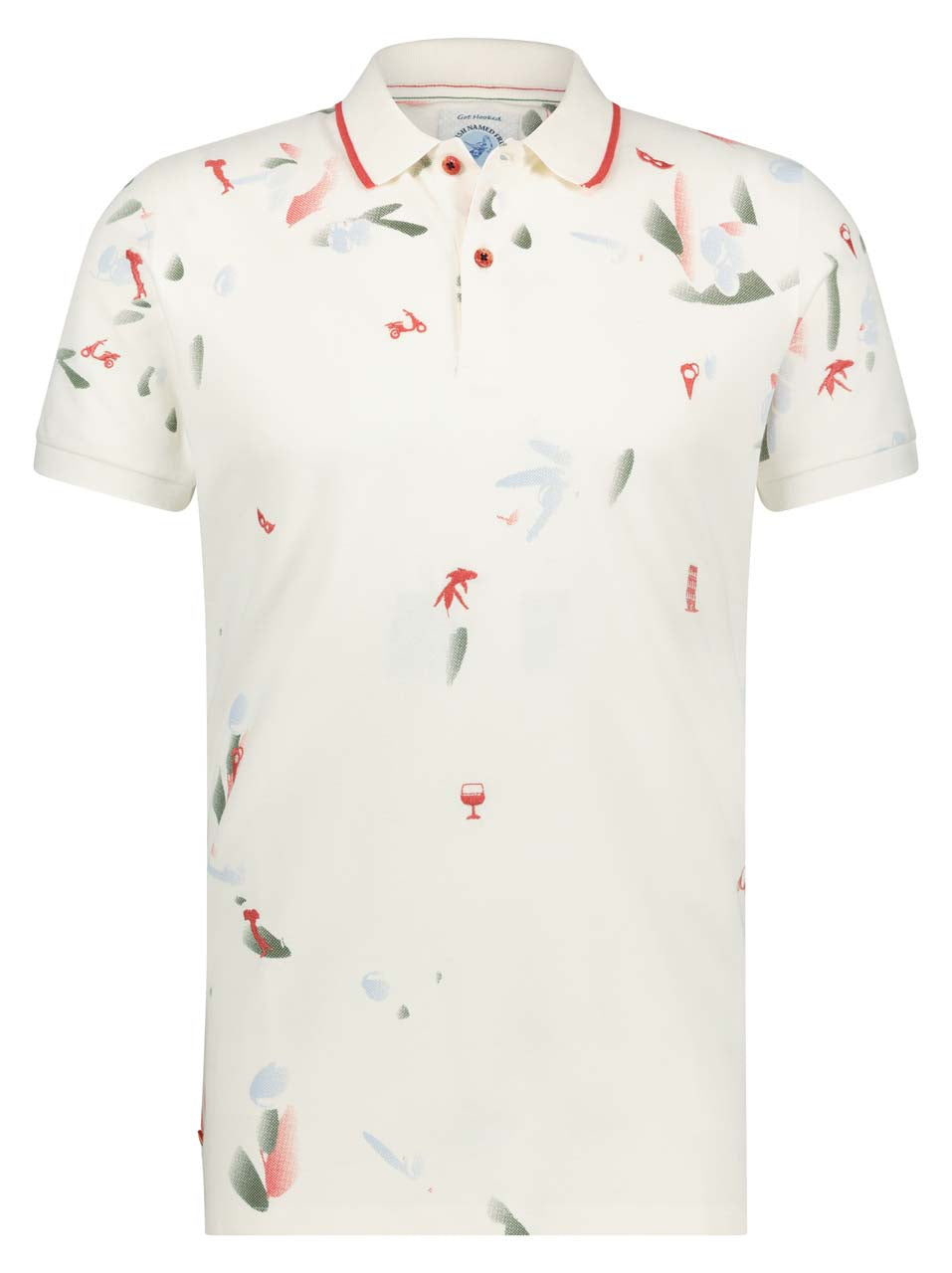 A Fish Named Fred Leaf Polo Off-White