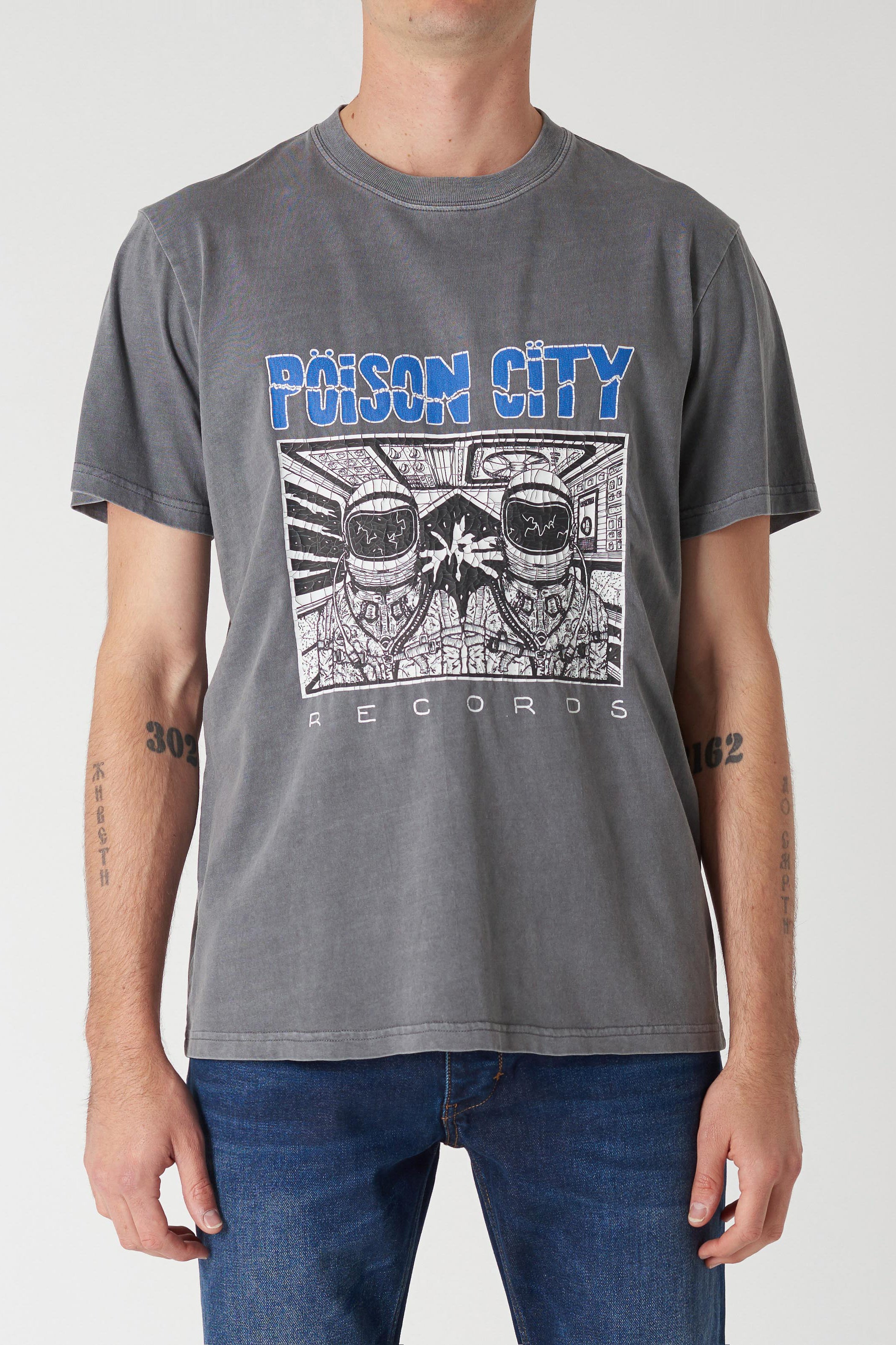 Neuw Poison City Band Tee Graphite