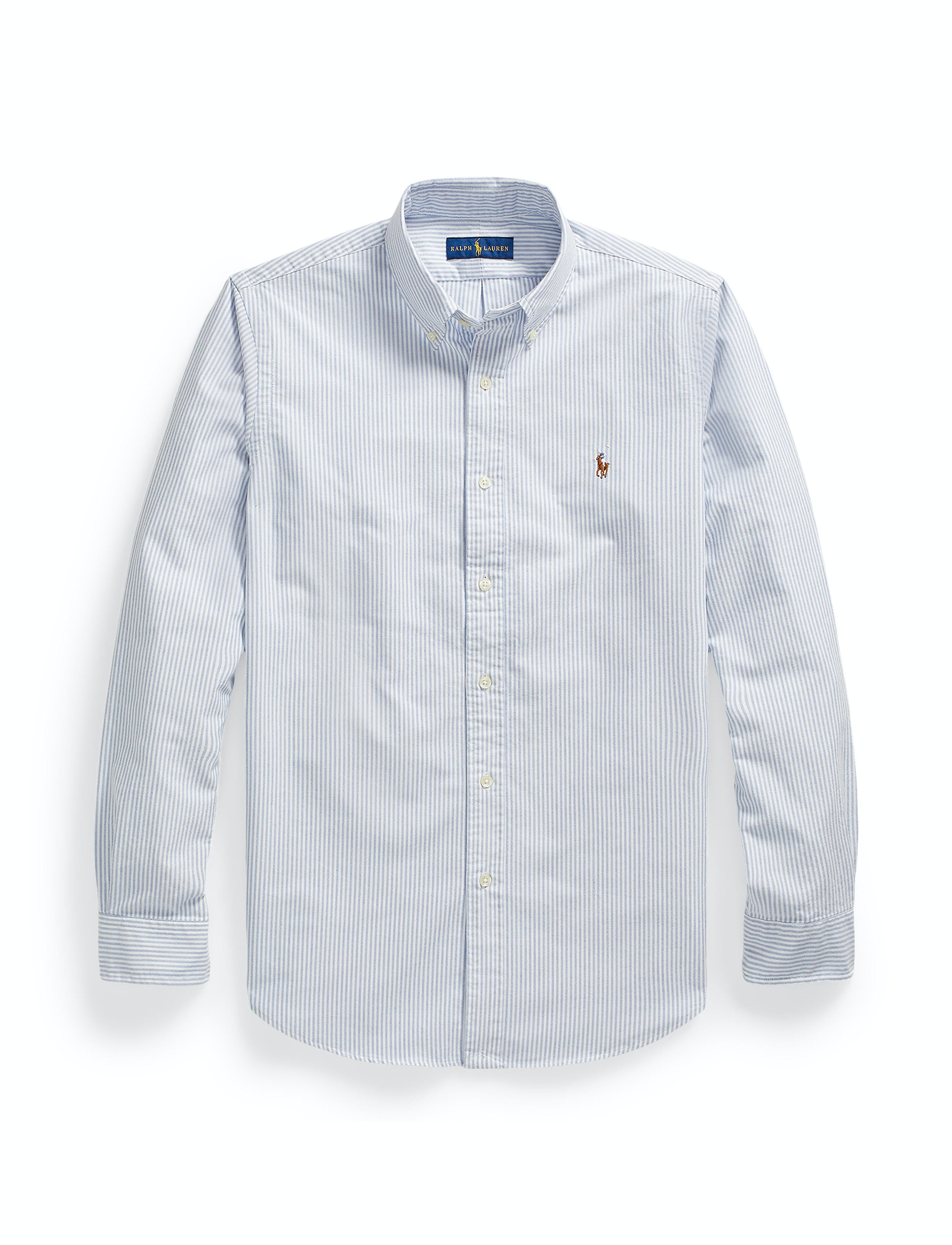 Blue striped ralph outlet lauren shirt