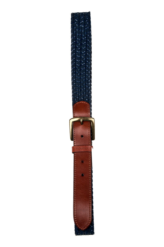 Ted Baker Belt Navy Leather
