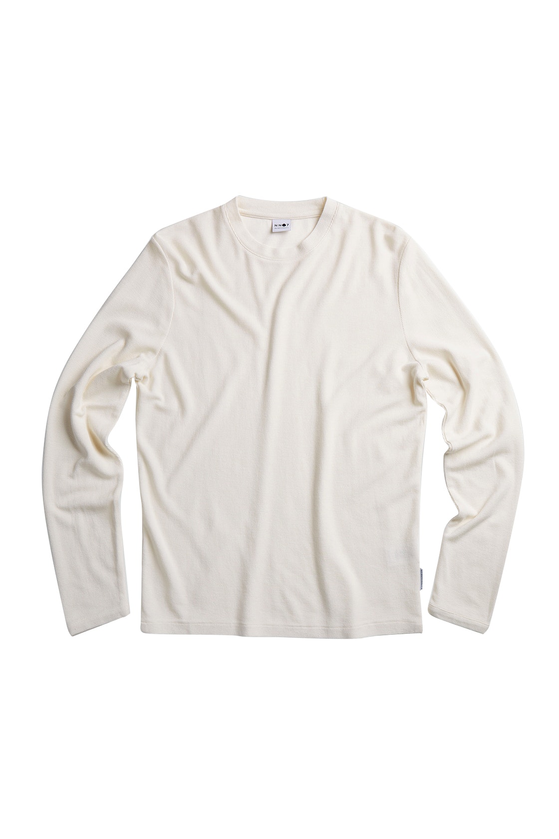 NN07 Clive Long Sleeve Tee Egg White