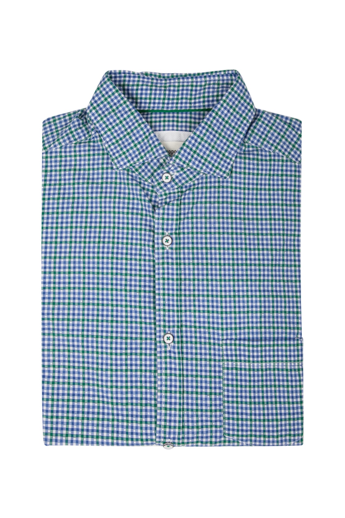 Jacopo C. Green Check Shirt