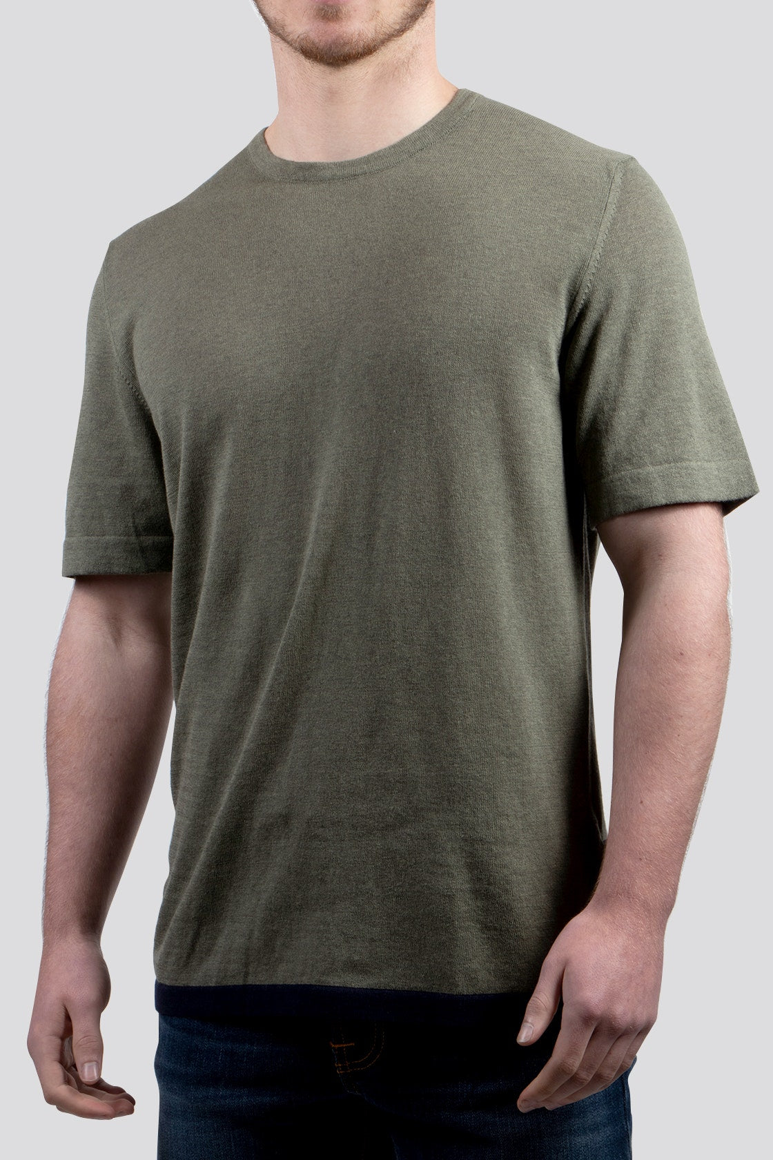 NN07 Green Knit Crew T-Shirt