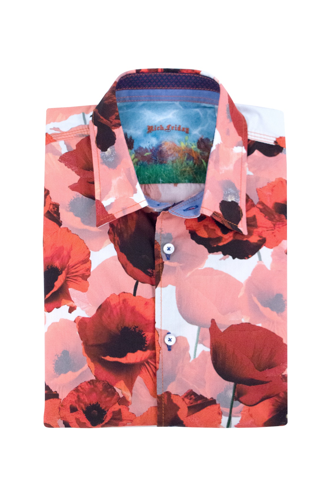 Rich Friday Red Floral Shirt