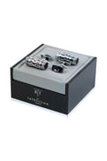 Tateossian Silver Barrel Lock Cufflinks