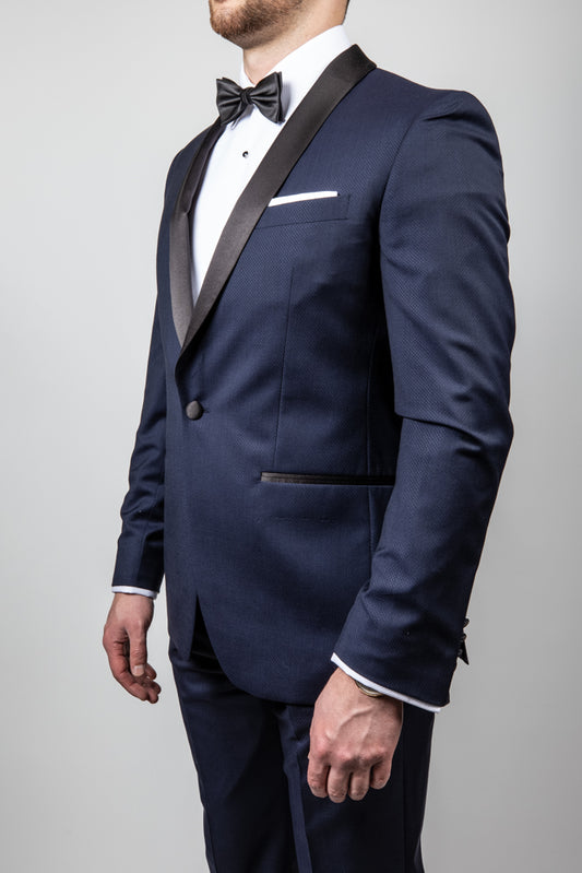 Routleys Navy Shawl Dinner Suit