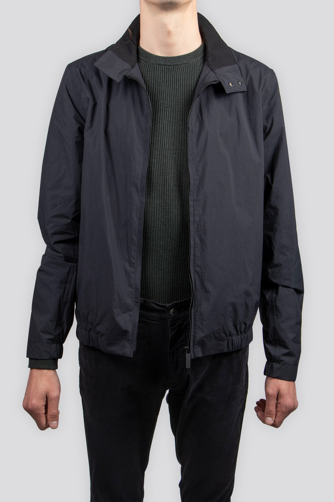 NN07 Black Larry Wind Breaker Jacket