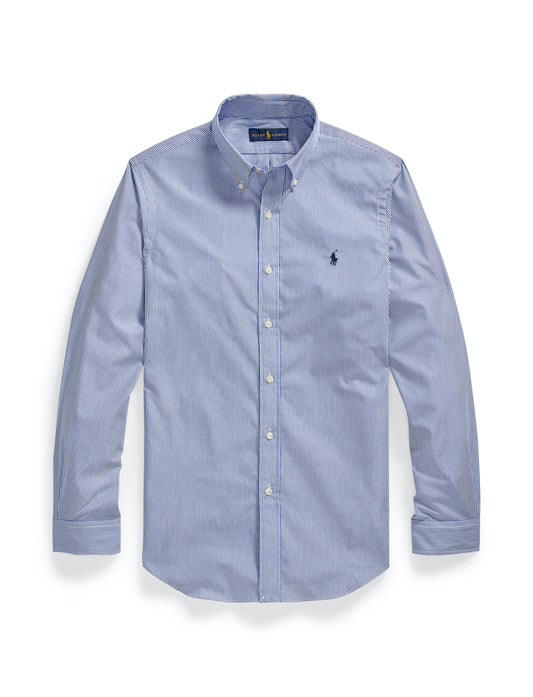 Polo Ralph Lauren Custom Fit Striped Shirt Blue