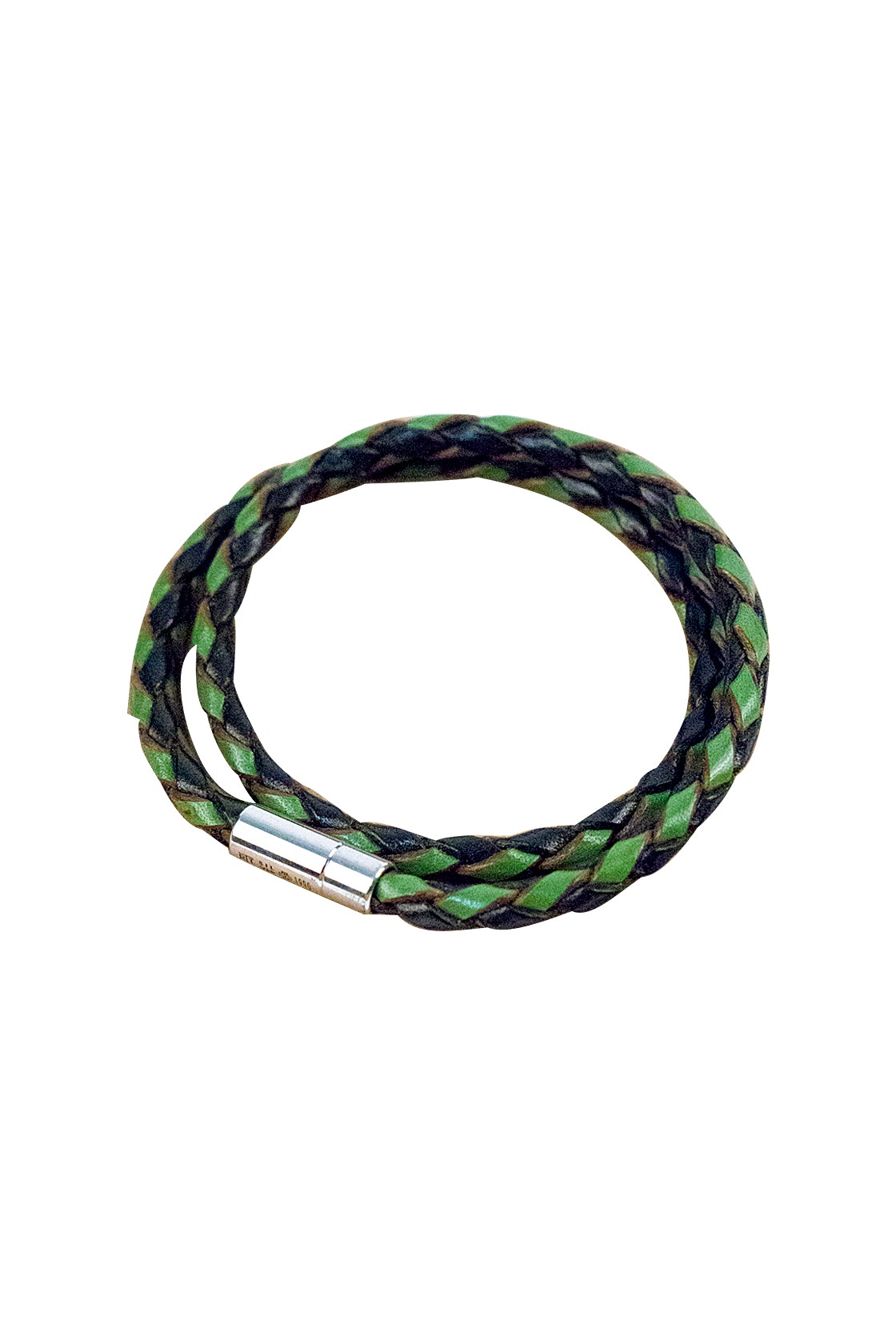 Tateossian Blue And Green Leather Bracelet