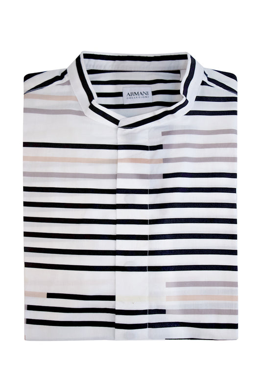 Armani Collezioni Cotton Stripe Shirt