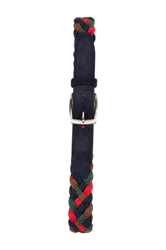 Anderson's Multi-Coloured Woven Rope Plait Belt