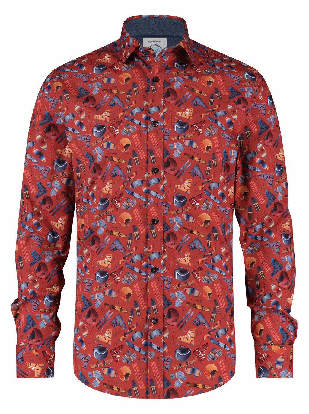 A Fish Named Fred Skiing Shirt Red