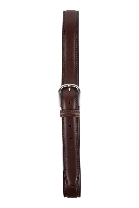 Anderson's Woven Leather Belt Brown