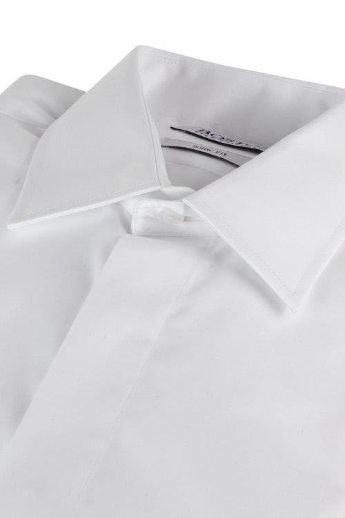 Boston Liberty French Fly Front Shirt White