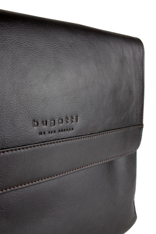Bugatti Corso Messenger Bag Dark Brown