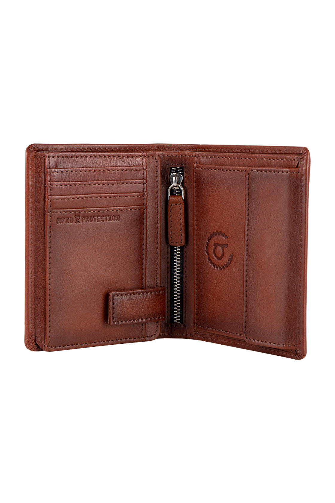 Bugatti Domus Portrait Wallet Cognac