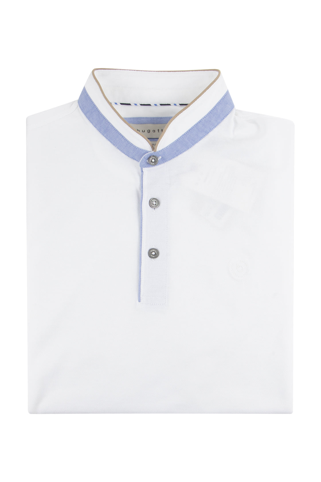 Bugatti Short Sleeve Polo White