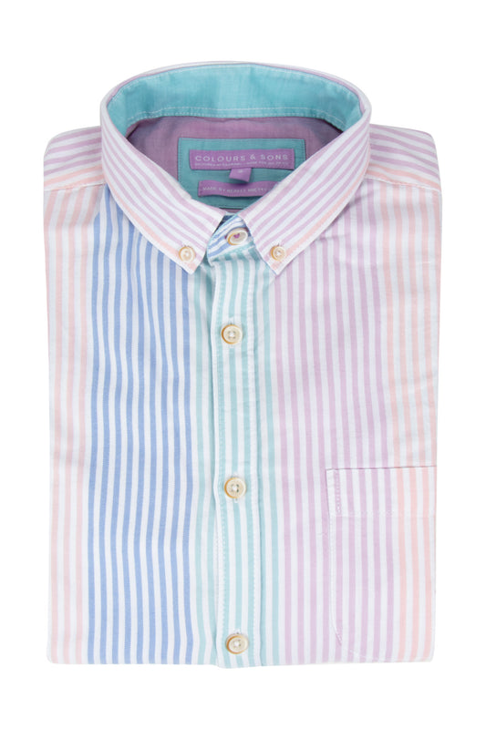 Colours & Sons Oxford Shirt Pastel Stripe