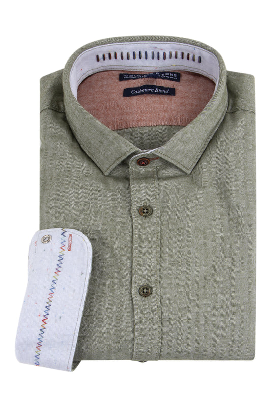 Colours & Sons Casual Shirt Green