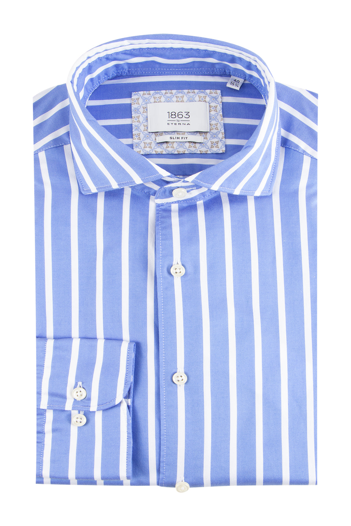 Eterna Business Shirt Light Blue Stripe
