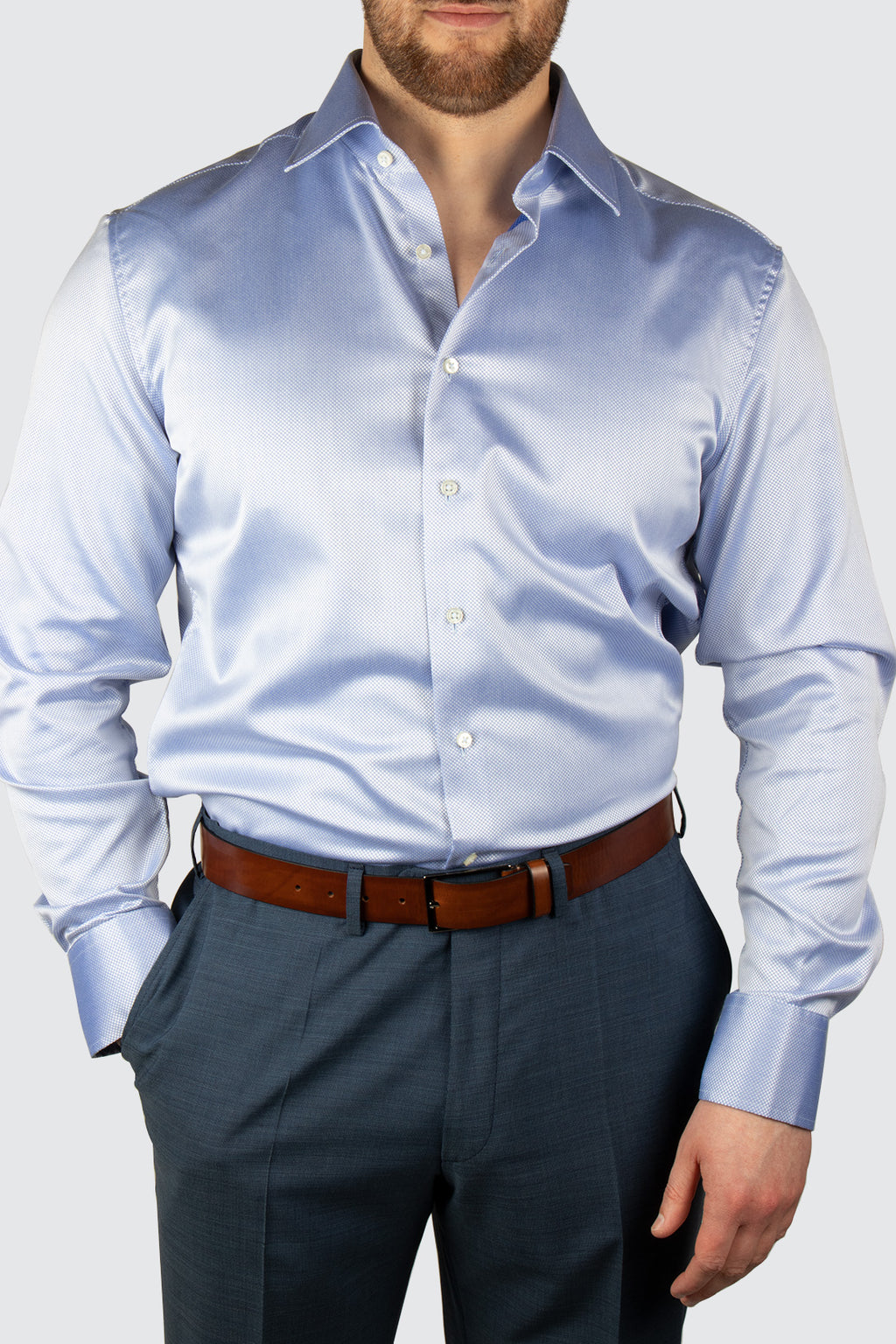 Eterna Business Shirt Plain Blue