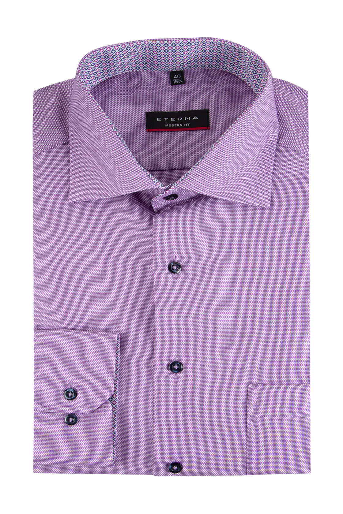Eterna Modern Fit Business Shirt Purple