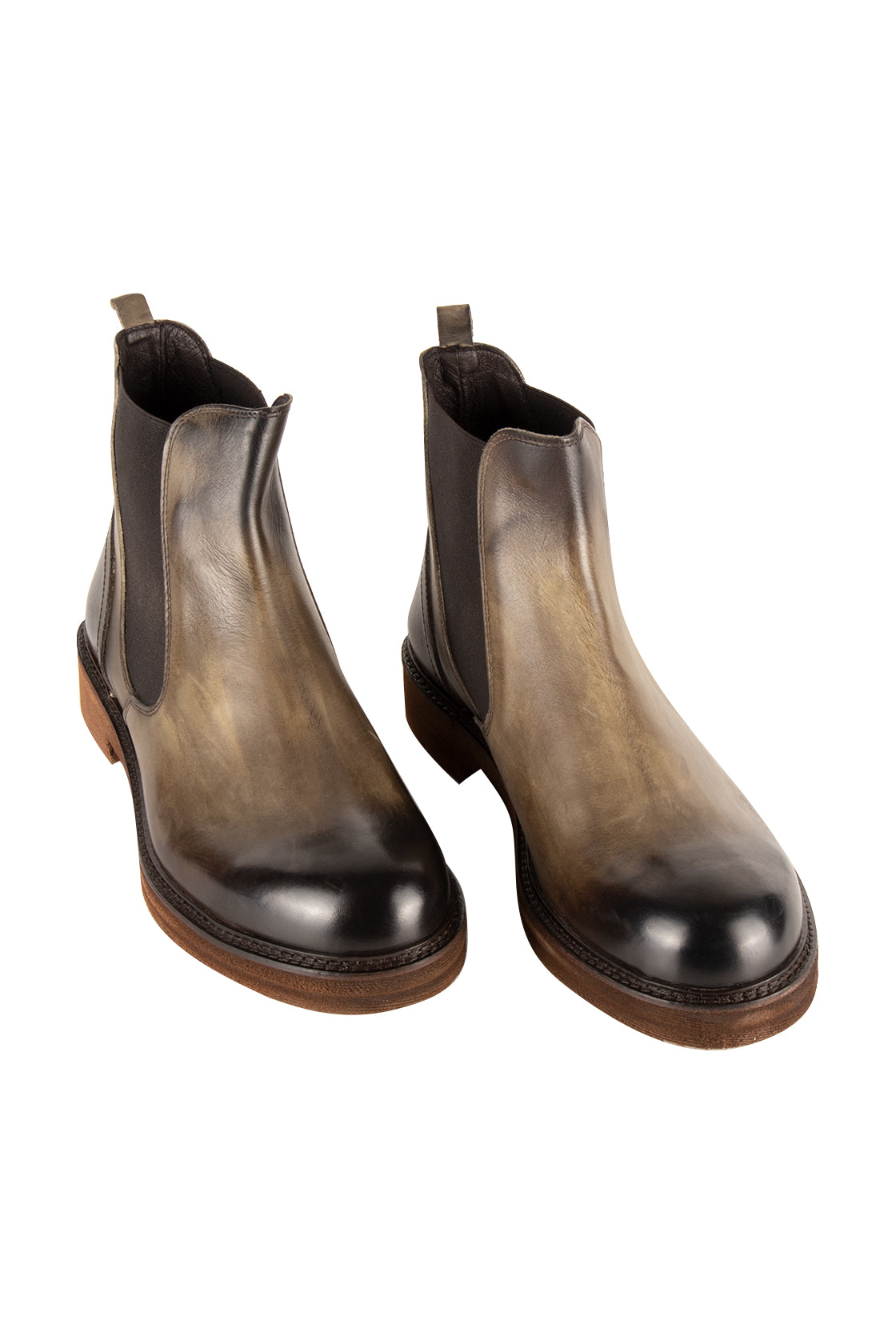 Exton Leather Chelsea Boot Green