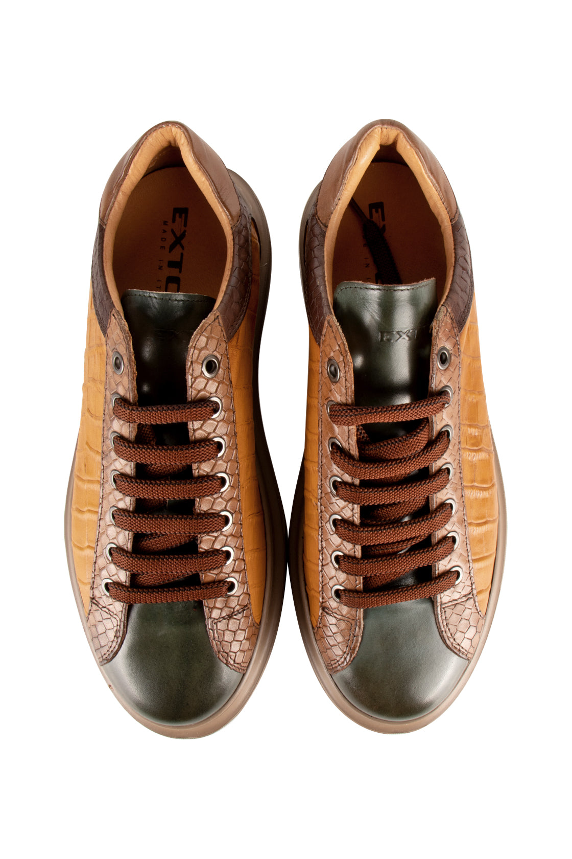 Exton Leather Trainer Tan/Brown