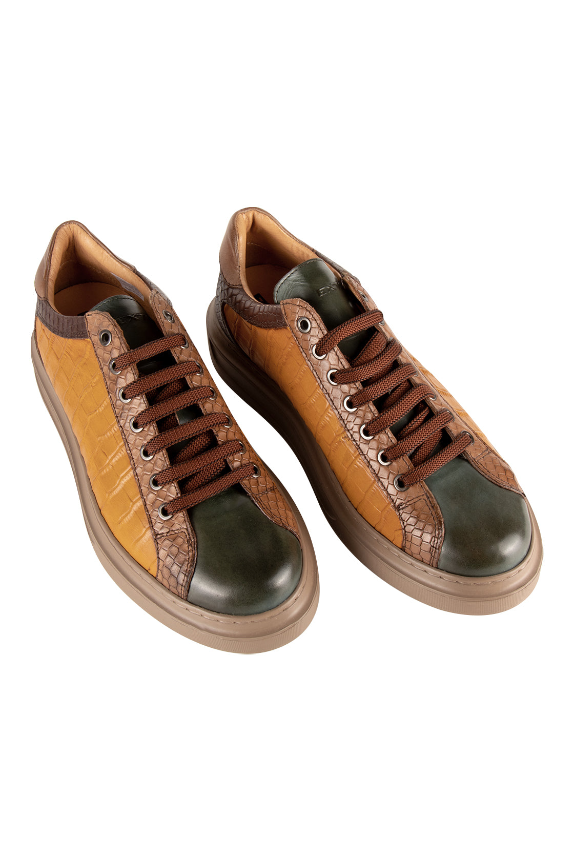 Exton Leather Trainer Tan/Brown