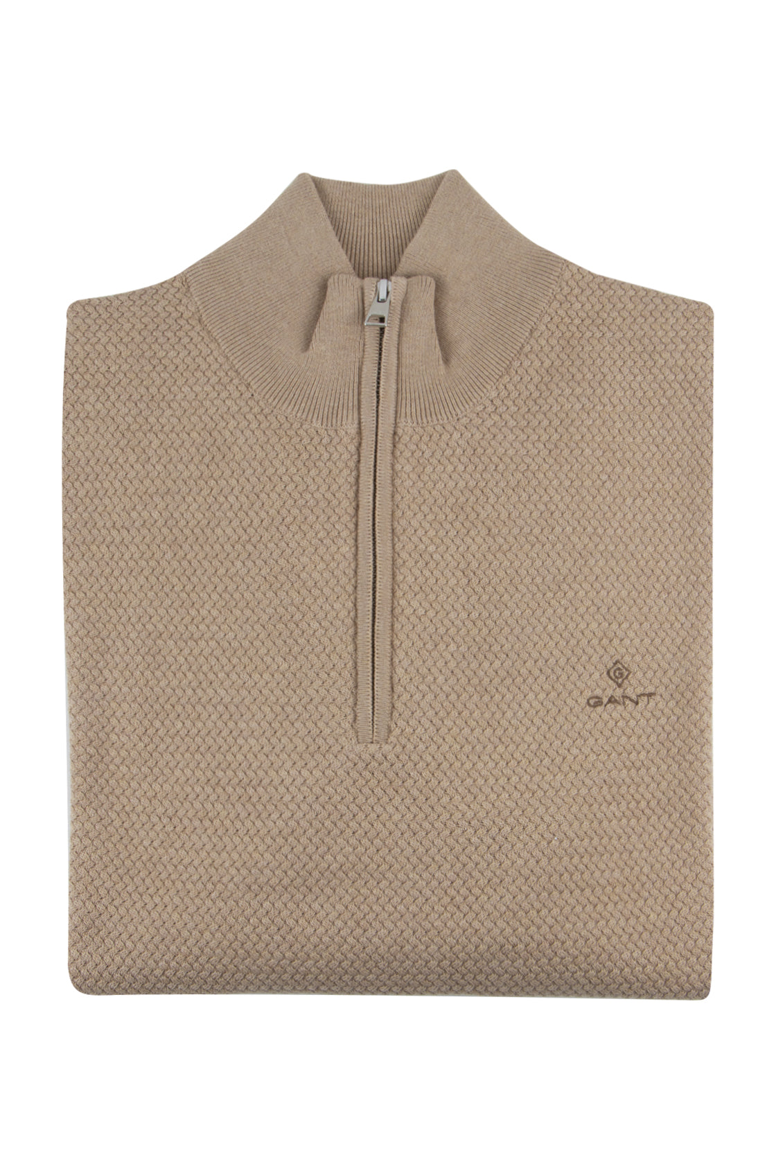 Gant D1. Basket Half Zip Pullover Khaki