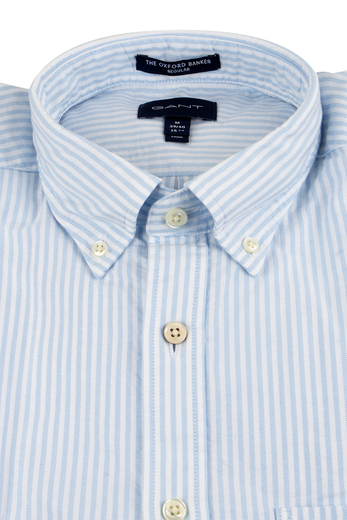 Gant Regular Fit Oxford Banker Shirt Capri Blue