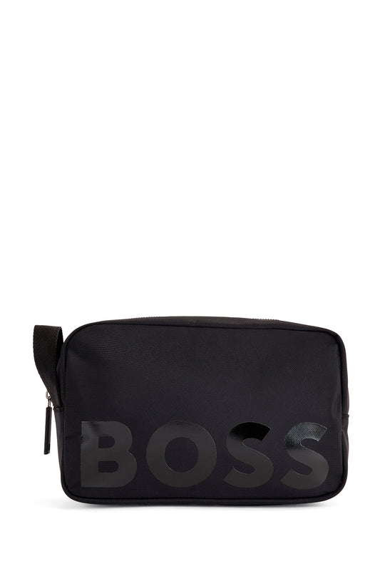 Hugo Boss Catch Leather Washbag Black