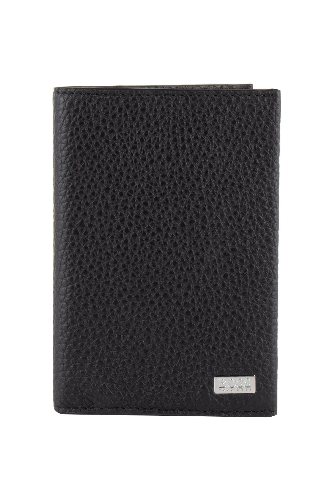 Hugo Boss Crosstown Passport Leather Wallet Black