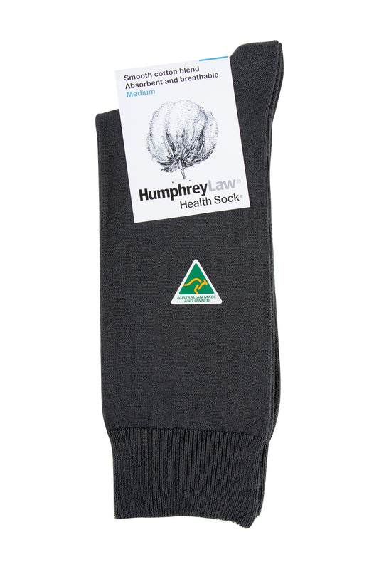 Humphrey Law Health 85% M/Cott Sock Dark Grey