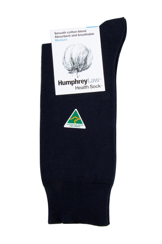 Humphrey Law Health 85% M/Cott Sock Navy