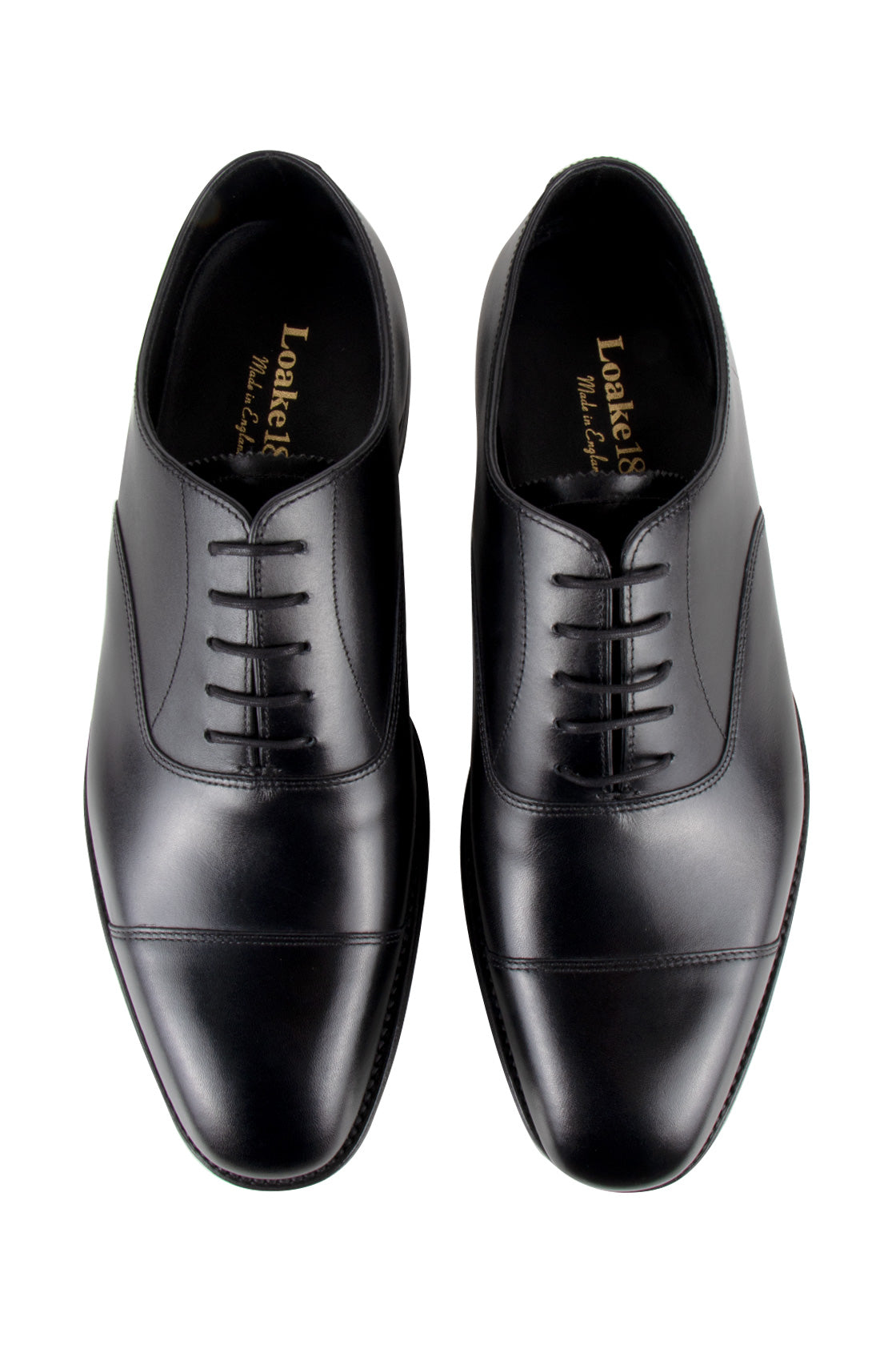 Loake Aldwych Rubber Sole Oxford Shoe Black
