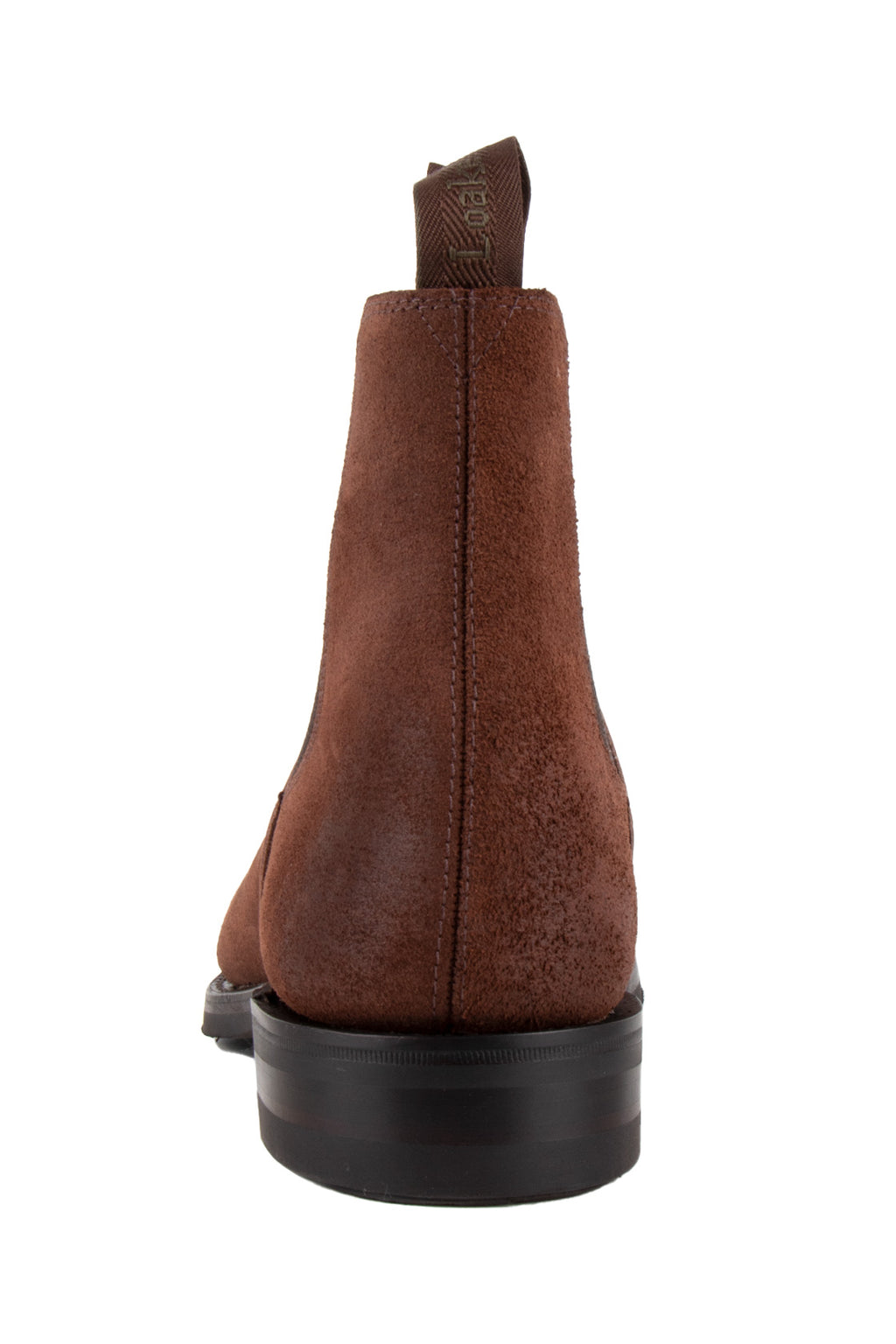 Loake Chatsworth Waxy Suede Boot Rust Brown