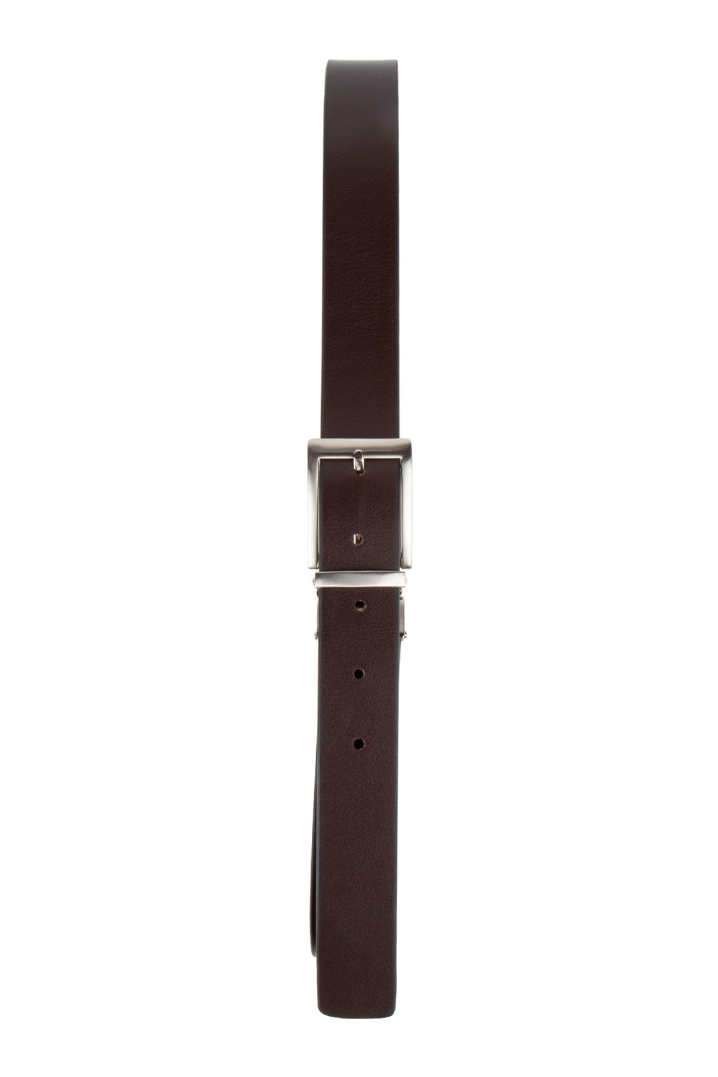 Loop Sandwich Guy Leather Belt Black/Choc