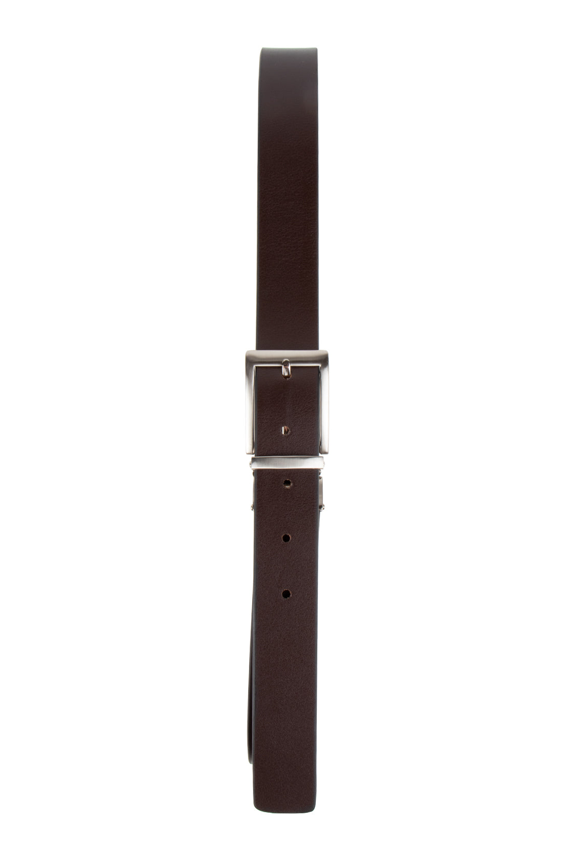 Loop Sandwich Guy Leather Belt Black/Choc